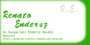 renato endersz business card