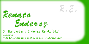 renato endersz business card